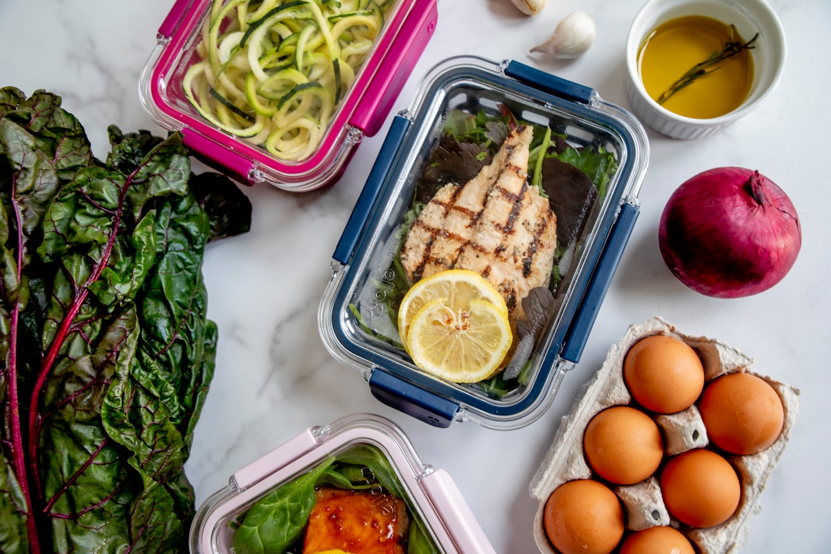 Healthy meal planning with balanced nutrition
